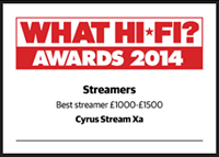 CYRUS streamxa review whathifi award 2014 best streamer